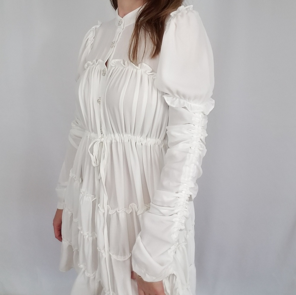 Ina White babydoll dress. - Picture 7 of 8